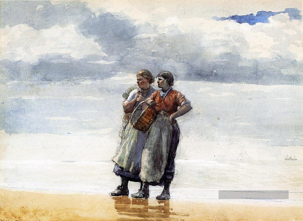 Filles de la mer réalisme marine peintre Winslow Homer Peintures à l'huile